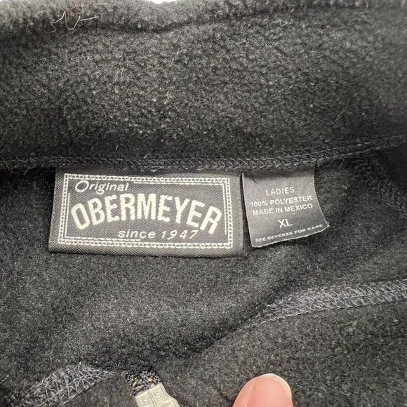Obermeyer Black fleece pullover womens XL - Picture 3 of 4